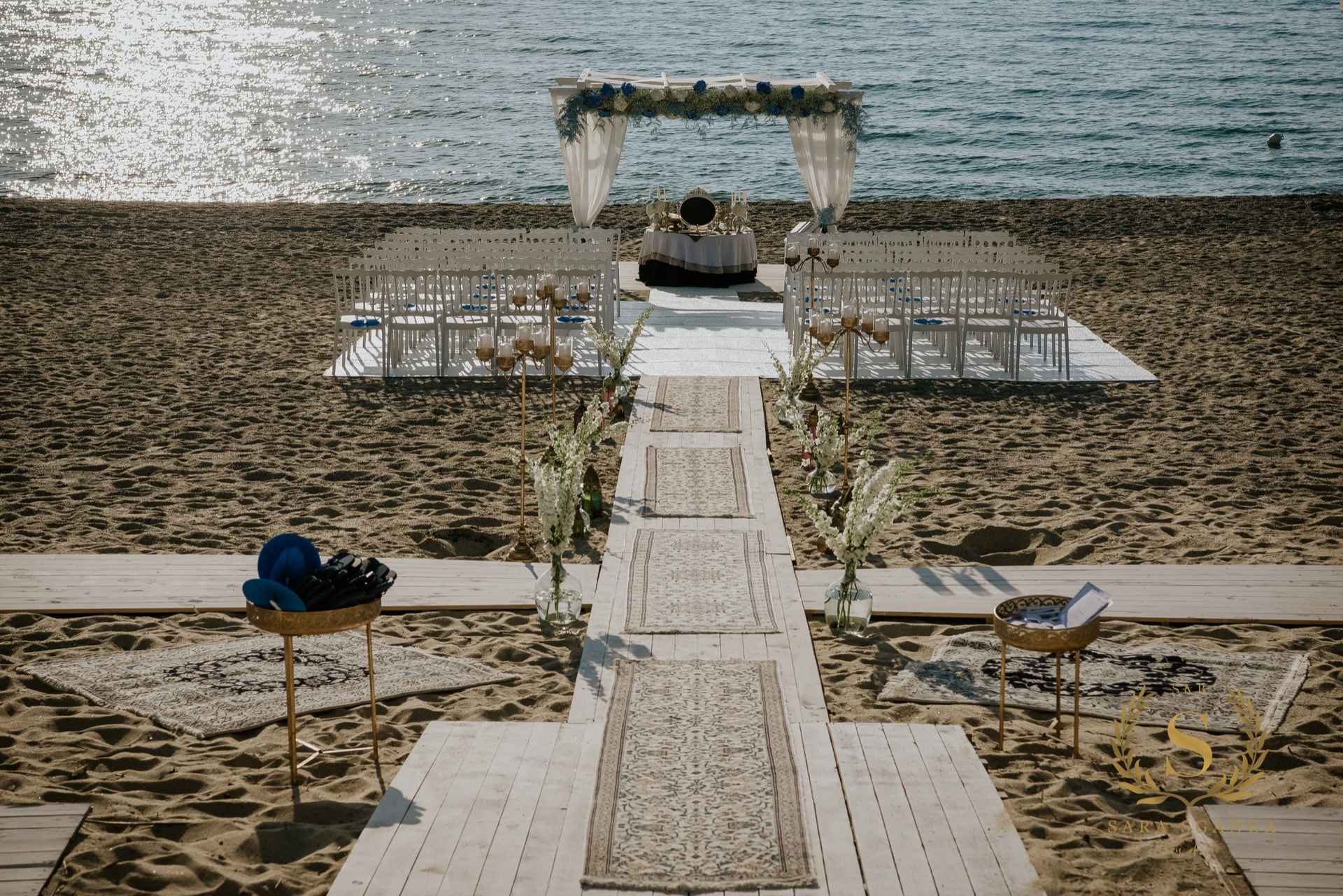 Cesare Leila matrimonio persiano in spiaggia