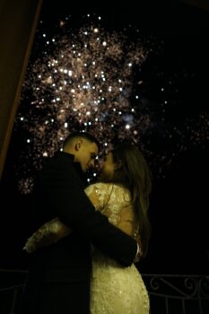 Fuochi d'artificio matrimonio