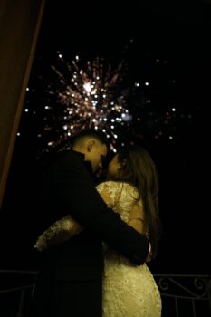 Fuochi d'artificio matrimonio