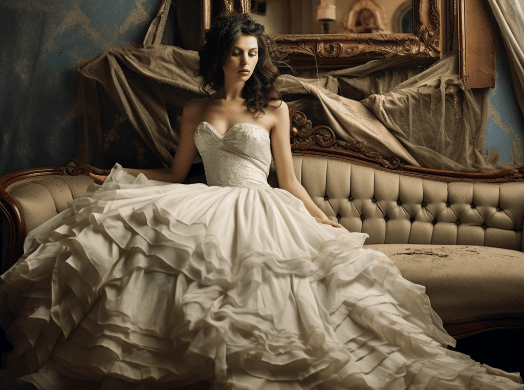 Sposa sul divano